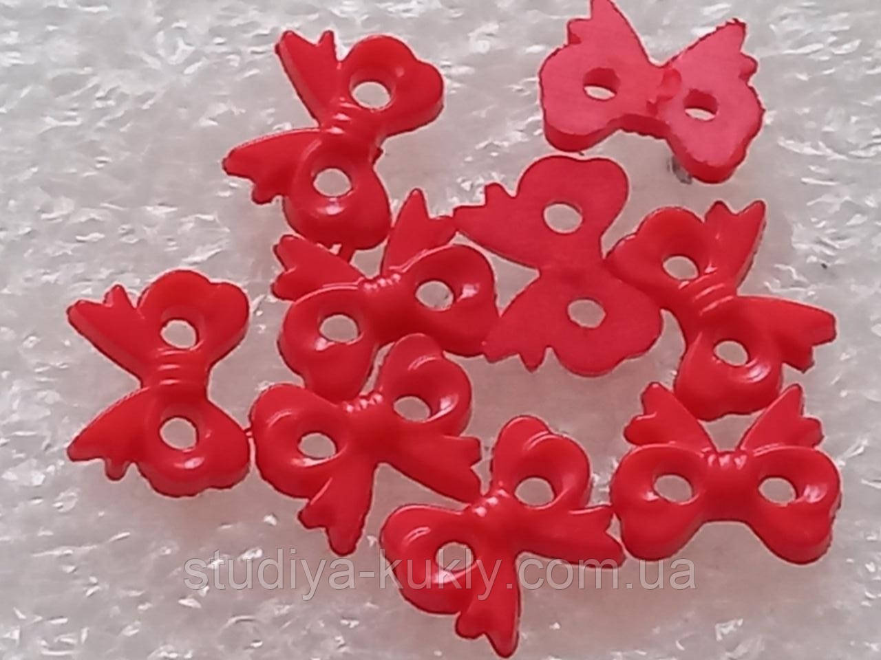 Гудзики для ляльок міні, бантик, №3Б, фото 1