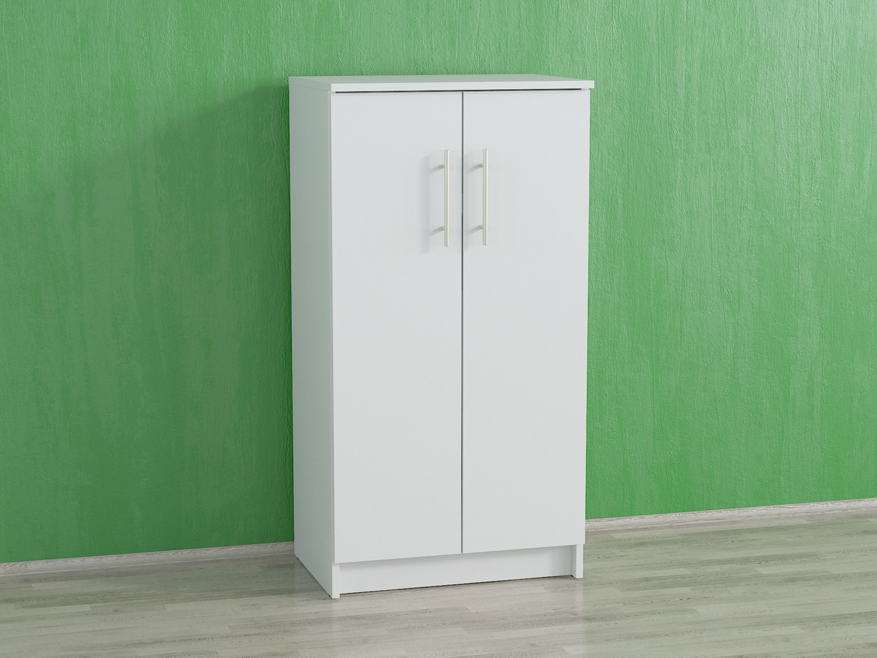 Шафа для взуття з ДСП. Полиця взуттєва підлогова для дому II F-19 Білий, фото 1