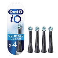 Насадки на зубные щётки Oral-B iO Ultimate Clean Black 4 шт черные сменные насадки орал би іо для электрощетки