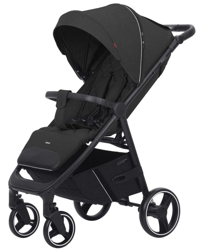 Коляска прогулянкова CARRELLO Bravo CRL-8512 Pure Black чорна Карелло Браво