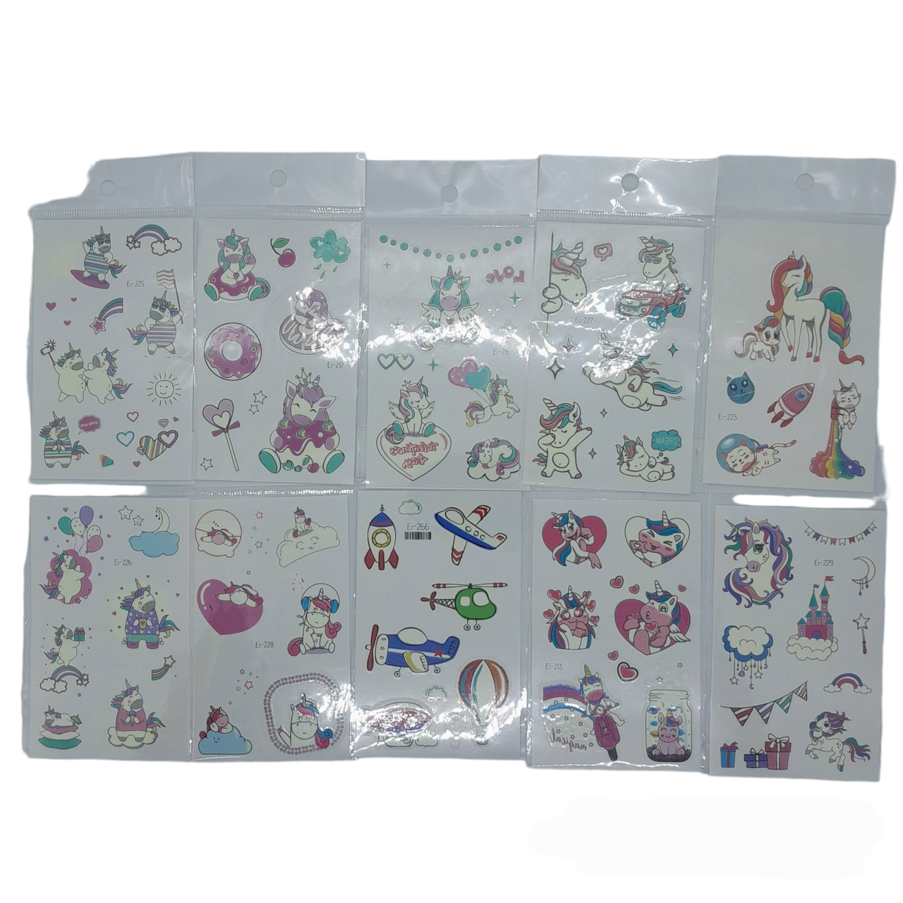 Дитячі тату флуоресцентні асорті 15×8 см, фото 1