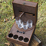 Наливатор алкогольний  на 4 чарки з принтом (Козаки), фото 4