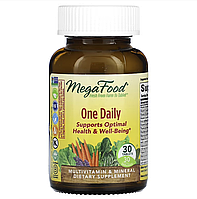 MegaFood, One Daily, витамины для приема один раз в день, 30 таблеток