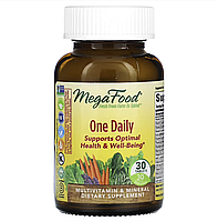 MegaFood, One Daily Multivitamin, мультивитаминная добавка, 30 таблеток