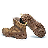 Тактичні чоловічі черевики натуральна шкіра + кордура model-205, фото 4