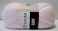 Нитки пряжа для вязания акриловая BABY YarnArt Беби Ярнарт № 853 - нежный розовый
