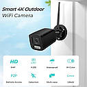Охоронна металева WiFi IP Onvif камера Besder 7004MB-XMT801 8MP 3.6 мм. iCSee, фото 4