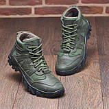 Тактичні чоловічі черевики натуральна шкіра + кордура model-202Л, фото 6