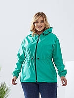 Жіноча стильна демісезонна куртка/вітровка арт А101/Бірюза/бірюзовий/бірюзового кольору