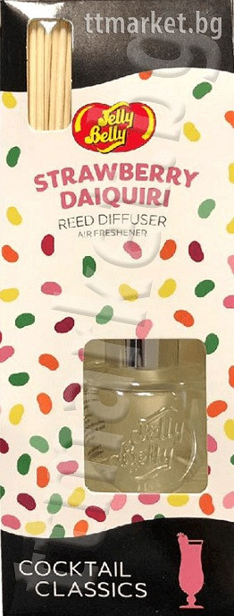 Освіжувач Повітроплака з Ротанговими Паличками Jelly Belly Reed Diffuser Air Freshener Strawberry Daiquiri 30 ml