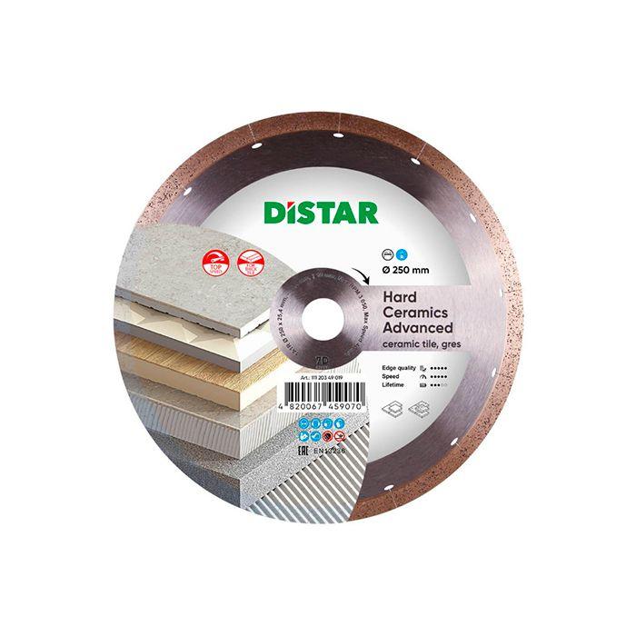 Диск алмазний за керамогранітом Distar 1A1R Hard ceramics Advanced 250x25.4x1.5 мм (11120349019)