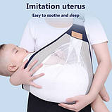 Дихаючий рюкзак - перенесення Слінг Baby Sling для новонароджених, фото 4