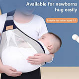 Дихаючий рюкзак - перенесення Слінг Baby Sling для новонароджених, фото 7