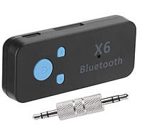 Трансмиттер Bluetooth приемник аудио ресивер BT-X6 черный