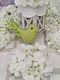 Головка гортензії декоративна біла, d квіточки  16 см, Польша, фото 4