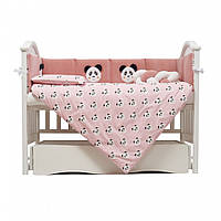 Детский постельный комплект Panda Twins 4075-TP-08, 7 элементов, Land of Toys