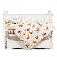 Сменная постель в детскую кроватку Пчелки Comfort Twins 3051-C-031, 3 элемента, Land of Toys
