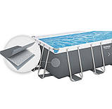 Басейн Bestway 56670 каркасний 488 х244 х122 фільтр-насос, сходи, тент, фото 4