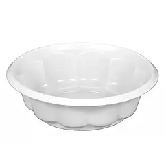 Одноразова креманка пластикова біла (100 шт) миска для десерту