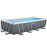 Bestway 56465 каркасний басейн 549 x 274 x 122 см, фільтр-насос, тент, сходи, фото 3
