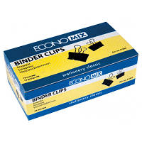 Популярний! Біндер металевий Economix 19 мм 12 шт (E41004) - Краща якість тільки на Nukleon.com.ua