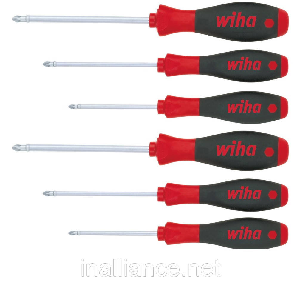 Отвертки PH1 PH2 PH3 PZ1 PZ2 PZ3 набор круглые жала SoftFinish Wiha ...