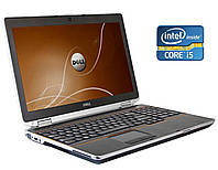 Ноутбук Dell Latitude E6520/15.6"/Core i5 2 ядра 2.5GHz/8GB DDR3/480GB SSD/HD Graphics 3000/WebCam/Win 10