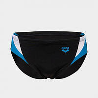 Мужские Плавки-слипы Arena SWIM BRIEFS PANEL Черный, Белый, Голубой 80 (005913-510)