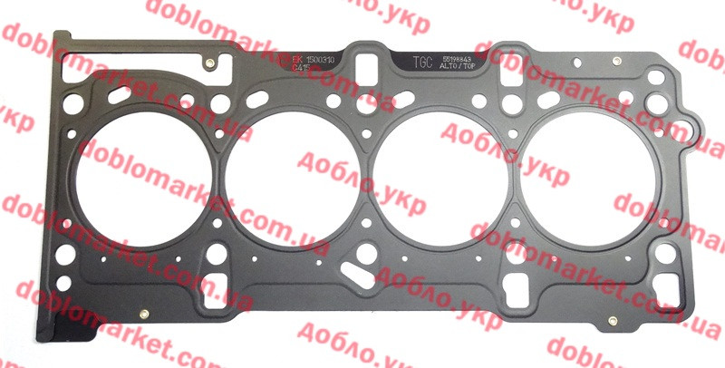 Прокладка головки блоку 1.3 MJTD STD (0.72 mm) Doblo 2000-2012, Арт. 62427405, 55198843, 55209070, COTECH