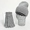 Комплект жіночий зимовий ангора з вовною на флісі (шапка+шарф+рукавички) ODYSSEY 56-58 см різнокольоровий 12791 - 1125 - 4002, фото 3