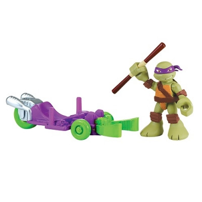 Ігровий набір МАЛЮКИ ЧЕРЕПАШКИ-НІНДЗЯ Донателло з баггі 7 см TMNT 96102