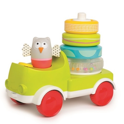 Розвиваюча машинка з пірамідкою СОВУШКА-МАЛЯТКО два в одному Taf Toys 11945