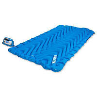 Спальный коврик двойной (каремат) надувной "Klymit Double V Blue 2020"(Размер: единственный)(714016780756)