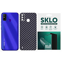 Защитная пленка SKLO Back (тыл) Carbon для TECNO Camon 17P