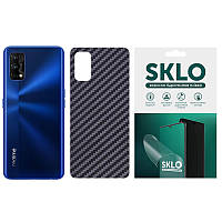 Защитная пленка SKLO Back (тыл) Carbon для Realme 6 Pro