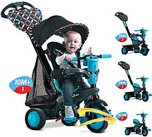 Велосипед триколісний Smart Trike Boutigue 4 в 1 чорно-синій 8005102