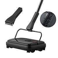 VEVOR Carpet Sweeper, ручна підлогомиюча машина, 200 мм для чищення килимів і твердих підлог, видалення шерсті домашніх тварин,