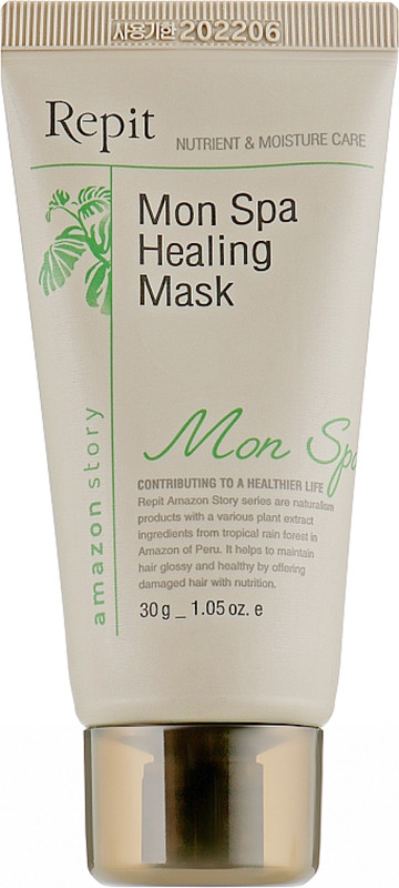 Маска лікувальна для всіх типів волосся Cure Healing Mask Amazon Story MonSpa Repit, 30 г, фото 1