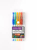 Ручка гелевая с блестками GLITTER, 6 цветов цвет разноцветный ЦБ-00207777