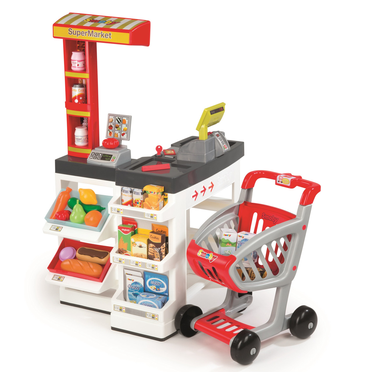 Дитячий супермаркет електронної касою Smoby 24069