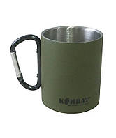 Кружка KOMBAT UK Carabiner Mug Stainless Steel