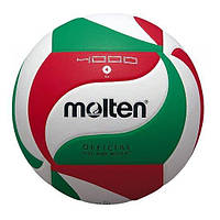 М'яч волейбольний MOLTEN No4 V4M4000, Зелений, Розмір (EU) — 4