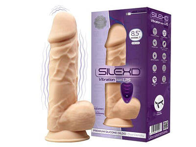 Фалоїмітатор з вібрацією SilexD Norman Vibro Flesh (Model 1 size 8,5") + LRS