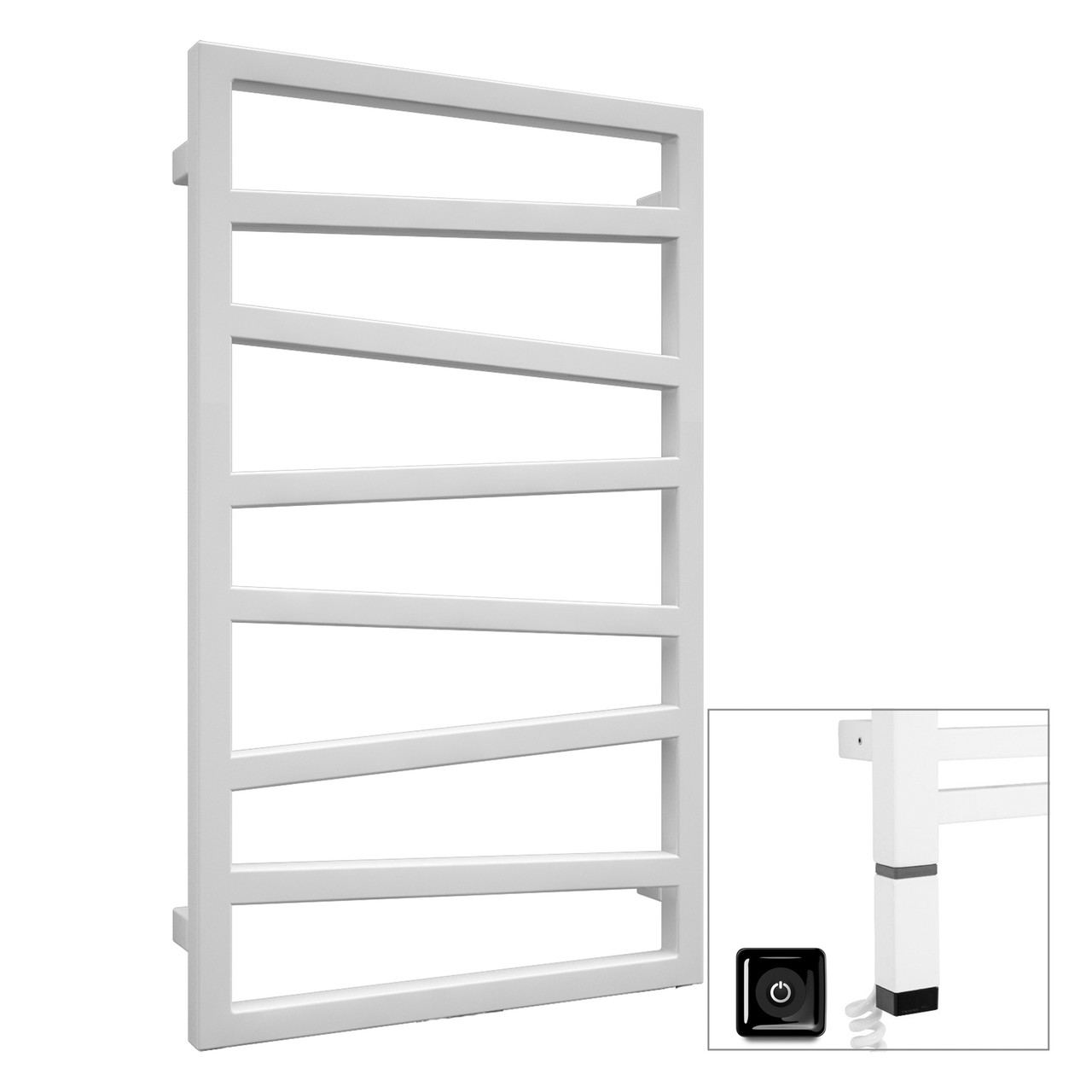 Рушникосушка електрична Terma Zigzag 835x500 White mat, тен ONE