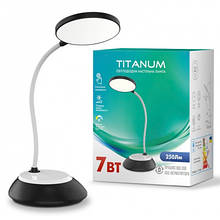 Настільна лампа TITANUM LED DC3 7 W 3000-6500 K USB чорна (TLTF-022B)