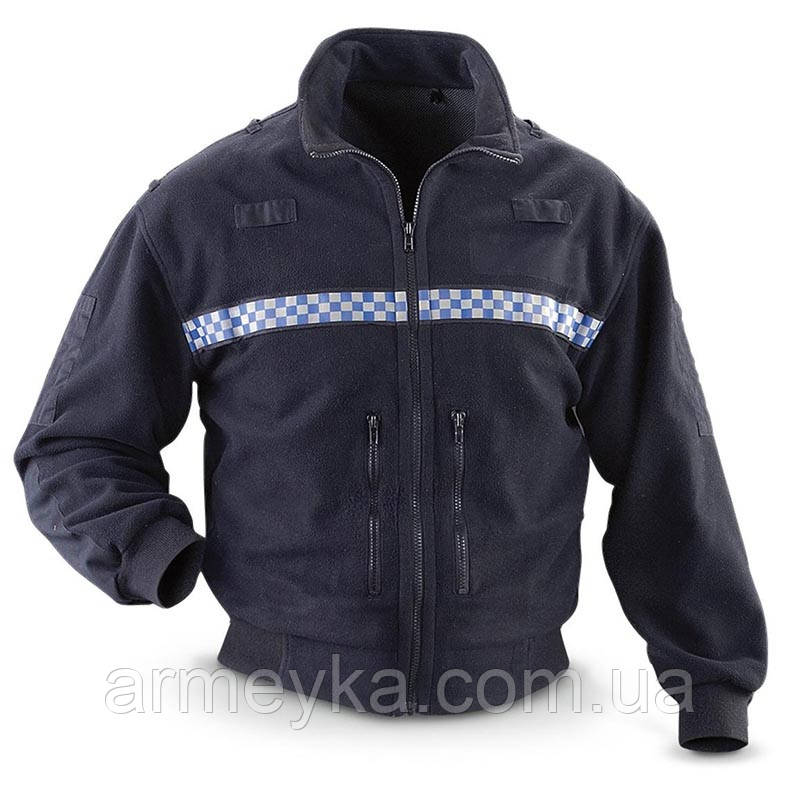 Фліс зі смугою polartec. чорний windstopper, оригінал Британія