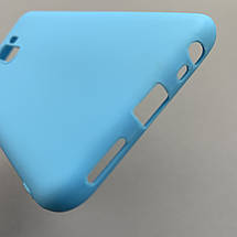 Чохол для Xiaomi Redmi 9 однотонний силіконовий чохол на телефон сяомі редмі 9 блакитний pln, фото 5