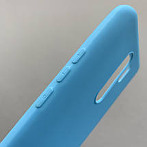 Чохол для Xiaomi Redmi 9 однотонний силіконовий чохол на телефон сяомі редмі 9 блакитний pln, фото 4