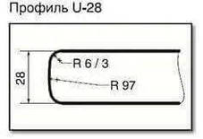 Стільниця Кераміка Біла м.п. мат h-28мм "U" Світ Меблів, фото 3