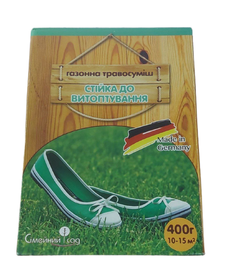 Газонна травосумішь Стійка до витоптування 400г